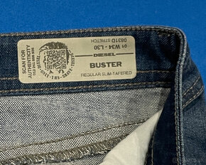 Džínsy Diesel Buster W34 - L30 Size 34 Strech - 5