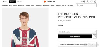 Nové tričko The Kooples (UK flag printed t-shirt) - 5