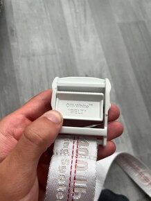 Off-White belt- 2 metrový- biely - 5