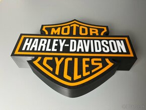 Harley Davidson LED Logo lampa - 5