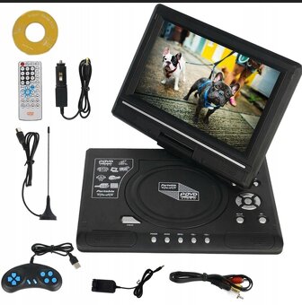 25cm Televizor do AUTA na 12v + DVD-CD-USB-GAME-DVB-T - 5