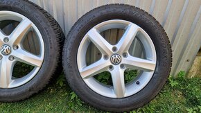 Zimná sada originál VW Golf 7, 5x112 R16 + pneu 205/55 R16 - 5