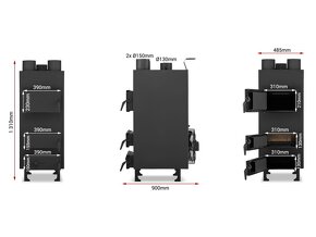 TEPLOVZDUŠNÁ PEC KOTOL NA TUHÉ PALIVO 15-50 kW - 5