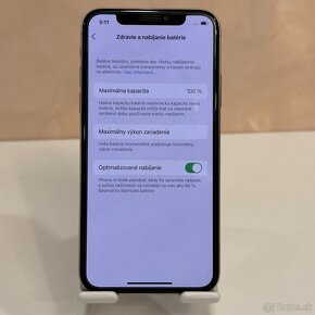 IPhone X 256 GB silver, 100% zdravie, dobrý stav - 5