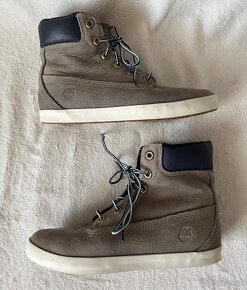 Damske kozene tenisky Timberland. Farba siva. Velkost 37. - 5