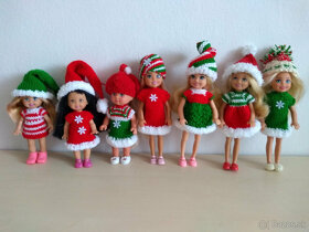 aj Vianočné šaty dupačky pre bábo bábiky Barbie Chelsea Evi - 5