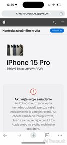 iPhone 15 Pro 1 TB Black Titanium - nerozbalený, záruka - 5