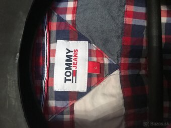 TOMMY HILFIGER originál karovana pánska kosela L - 5