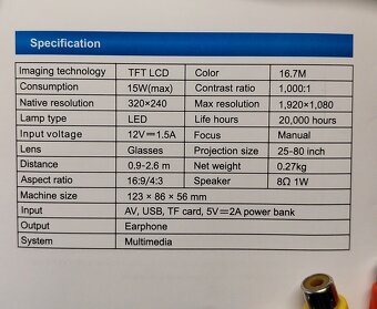 Mini LED Projector RD-814 - 5