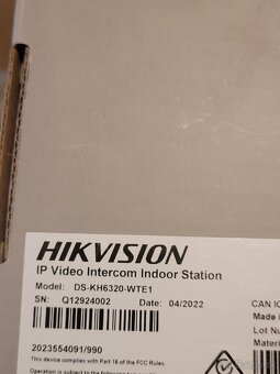 Hikvision DS-KH6320-WTE1 s drziakom nove balenie - 5