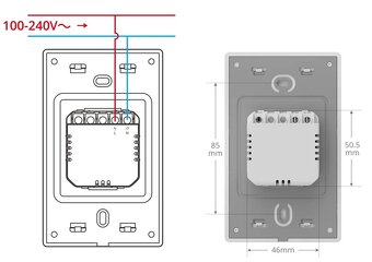 Nástenný smart panel Sonoff NSPanel Pro 120 - šedý, nový - 5