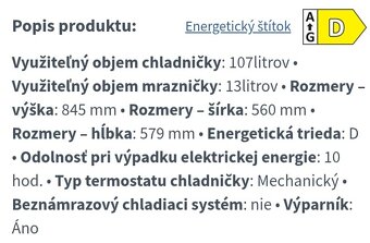 Predám ročnú chladničku gorenje - 5