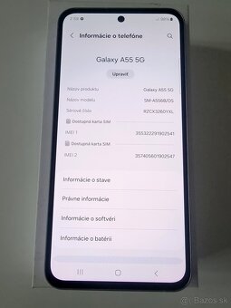 Predam Samsung Galaxy A55 5g 8GB/256GB Lila vo vybornom stav - 5