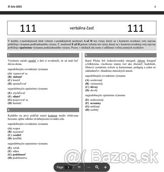 Scio učebnice + testy VŠP +33 testov OSP +45 tes ZSV +38 tes - 5