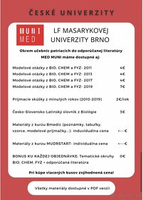 Prijímacie skúšky medicína- Učebnice a materiály - 5