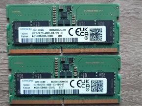 MICRON 16GB DDR5 a Samsung 8GB DDR5 SoDimm - 5