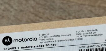 Motorola edge 50 neo 8/256Gb - Nový v záruke - Červený - 5