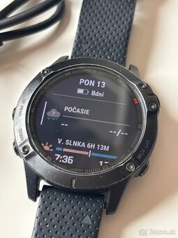 Garmin Fénix 6 Sapphire 48mm čiernej farby - 5