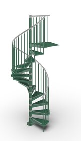Moderné točité interiérové schody - 5