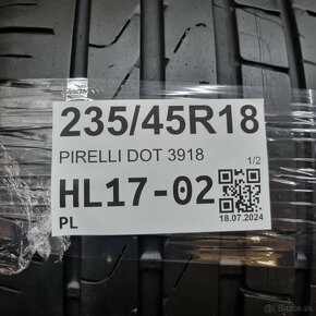 Letné pneumatiky 235/45 R18 PIRELLI DOT3918 - 5