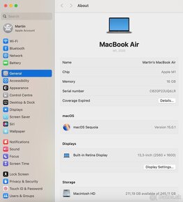 Macbook Air M1 16GB RAM 256GB SSD - 5