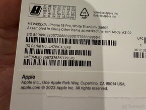 iPhone 15 Pro 256GB White Titanium - 5