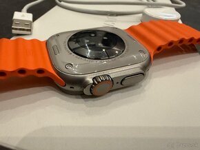 Apple Watch Ultra 2 49mm Titanium Orange Ocean Band - 5