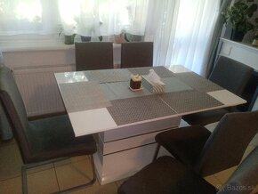 Rozkladací jedálenský stôl - 5