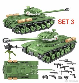 Rôzne tanky + postavičky - typ lego - nové, nehrane - 5