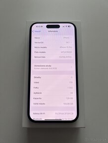 iPhone 15 Pro 128 GB Black , záruka 18 mesiacov - 5