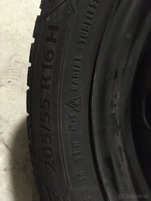 Plechové disky Škoda + pneu 205/55 r16 - 5