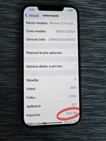 Predám iPhone 12pro max 256gb - 5
