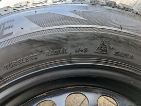 Zimné pneumatiky Bridgestone na oceľových diskoch VW. - 5