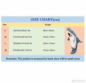 Predám Shark Spací vak Pyžamo - XL - 5