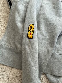 Bape A Bathing Ape Grey Double Hooded Shark Hoodie(Mikina) - 5