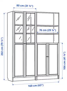 Knižnica Ikea Billy Oxberg - 5