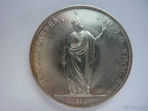 Vzácnejšia strieborná 5 Lire 1848 M - revolučná - 5