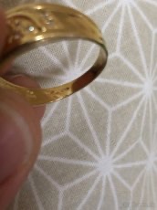 Zlatý damsky prsten 14kt. - 5