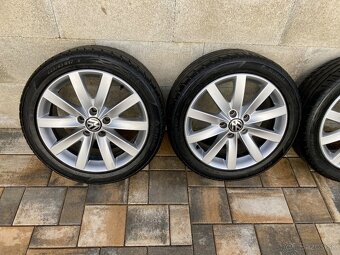 Letná sada org VW 5x112 7J ET54 225/45 R17 - 5