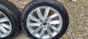 Predám Skoda Stratos elektrony 5x112 215/55r17 NEXEN ZIMNÉ - 5