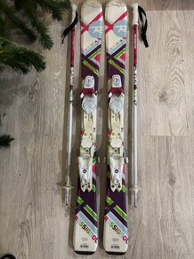 Rossignol - detske lyze s viazanim + palice Italbastoni - 5