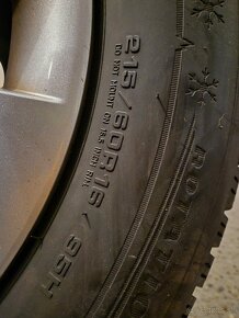 215/60 R16 5x112 disky a zimné pneu - 5