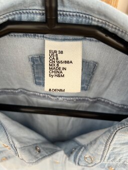 H&M rifľová košeľa - 5