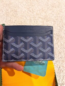 Goyard Card Holder Navy Blue - 5