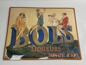 Reklamná plechová cedula Bols Liqueurs - 5