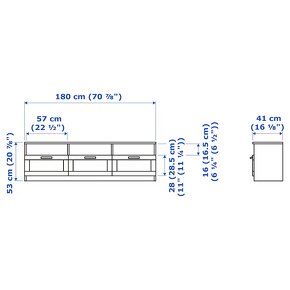 Brimnes stolík pod televízor (Ikea) - 5