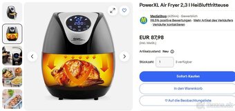 Predám Teplovzdušnú fritézu Power AirFryer XL. - 5