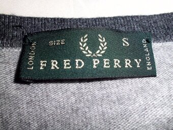 Fred Perry pánsky s vlnou+kašmír  sveter  M-S - 5