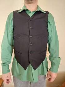 Pánske sako,vesta,košeľa,kravata Ozeta - 5