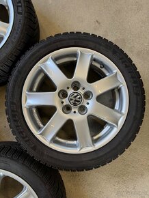 hliníkové disky vw,škoda r16, zimné pneumatiky 195/50r16 - 5